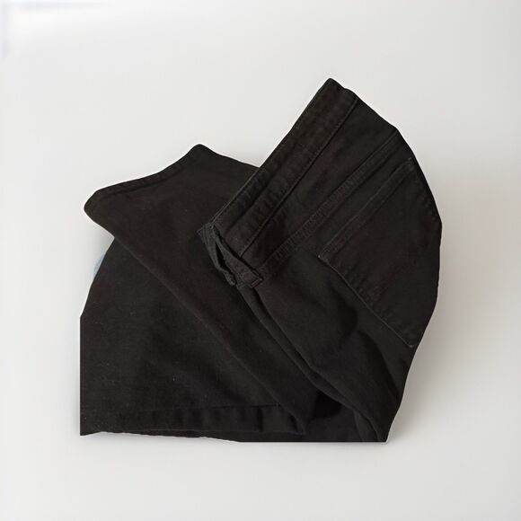 AriZona Jeans Emo Whimsigoth Black Straight Skinny Jeans Stretch Juniors Size 17 - Picture 6 of 8